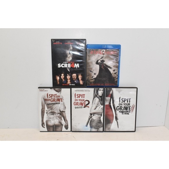 Other - Horror Movie DVD Lot Of 5- I Spit On Your Grave, Scream, Jeepers Creepers 3